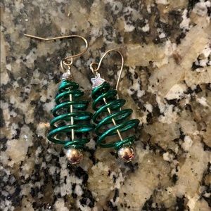 Christmas tree earrings
